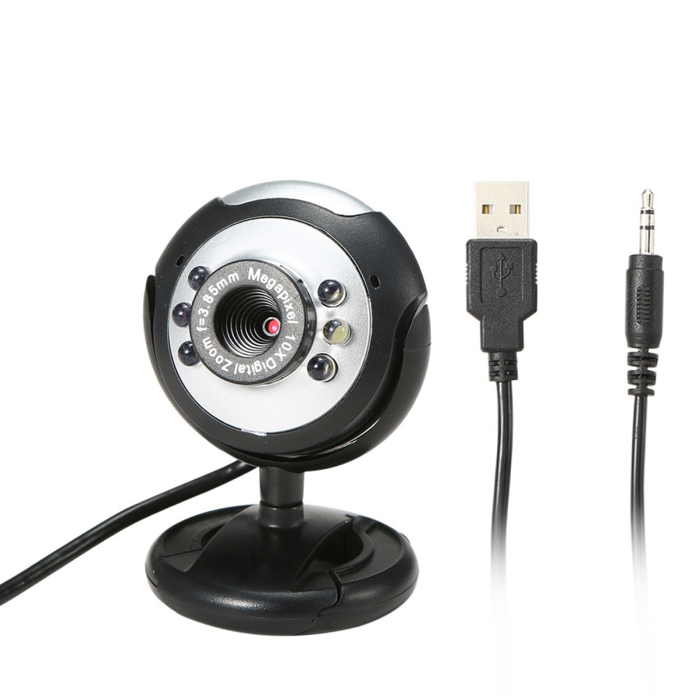 640P Webcam Live Streaming Webcam with Microphone 360 Degree Rotatable USB Web Camera for PC Laptop Desktop Webcam for Video Conference Meeting Gaming Desktop Office