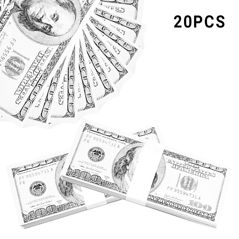 Realistic Fake Play Money Photography Pounds Euro Notes Training Collect Learning Banknote Double-Sided Printing Atmosphere Props