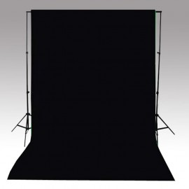 Photo studio kit with set of lights, background and reflector
